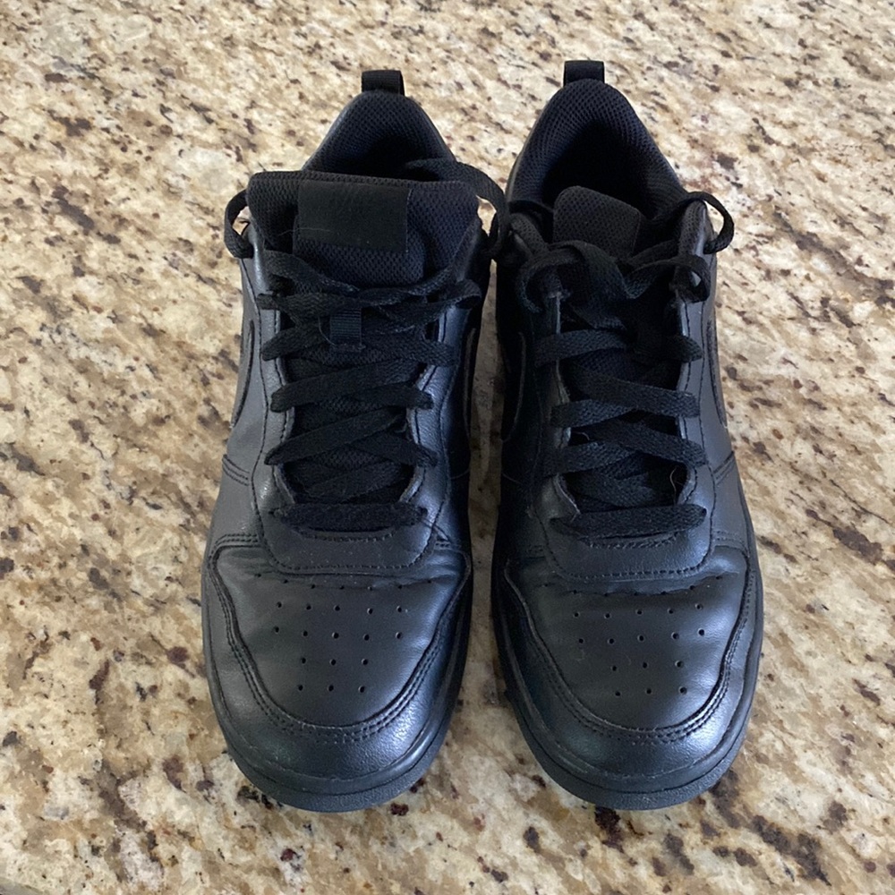 All black 7Y Nike “Court Borough Low”